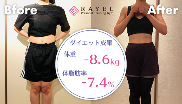 53キロだった体重を44.5キロまで減量。